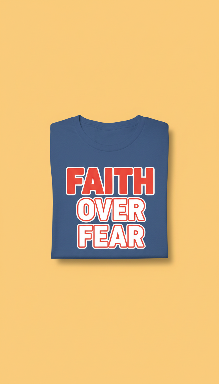 Faith Over Fear Bold Graphic Tee