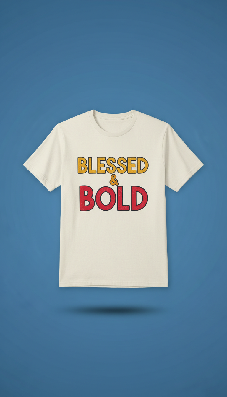 Blessed & Bold Typographic Tee